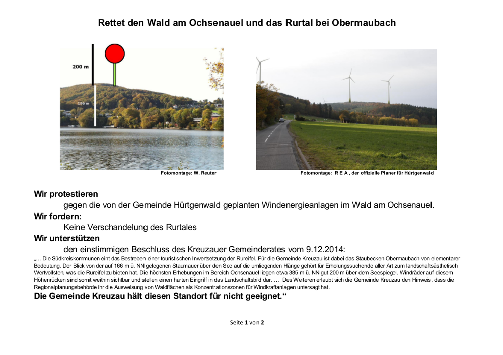 Unterschriftenaktion